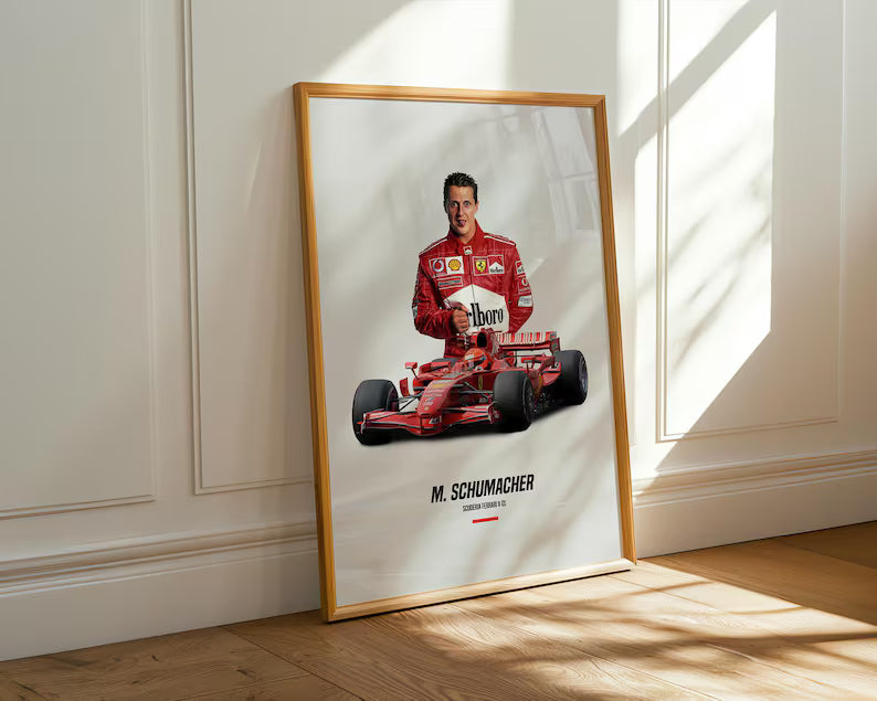 Michael Schumacher Poster – Ferrari F1 Wall Art