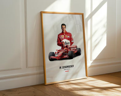 Michael Schumacher Poster – Ferrari F1 Wall Art