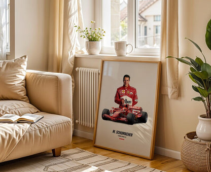 Michael Schumacher Poster – Ferrari F1 Wall Art