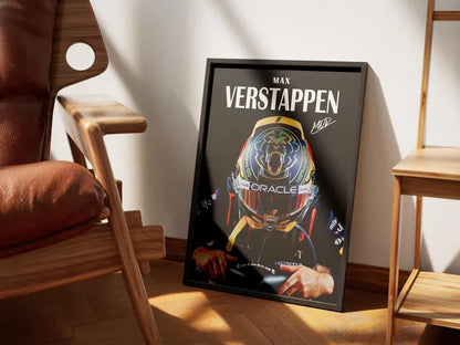 Max Verstappen Poster – Red Bull F1 Wall Art Print