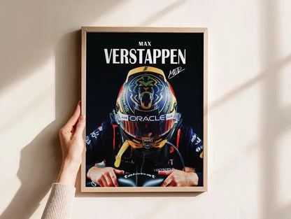 Max Verstappen Poster – Red Bull F1 Wall Art Print