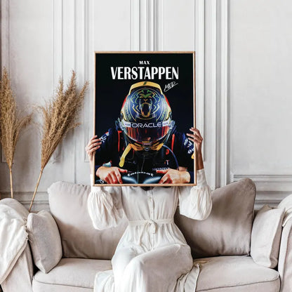 Max Verstappen Poster – Red Bull F1 Wall Art Print