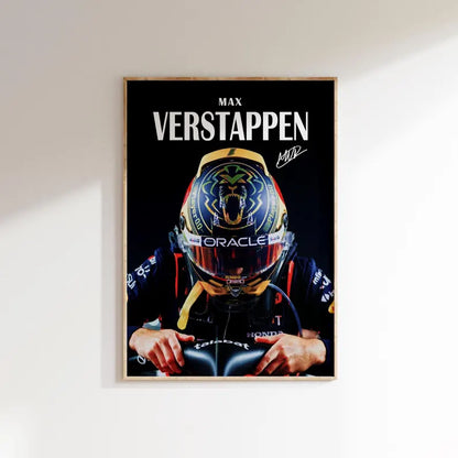 Max Verstappen Poster – Red Bull F1 Wall Art Print